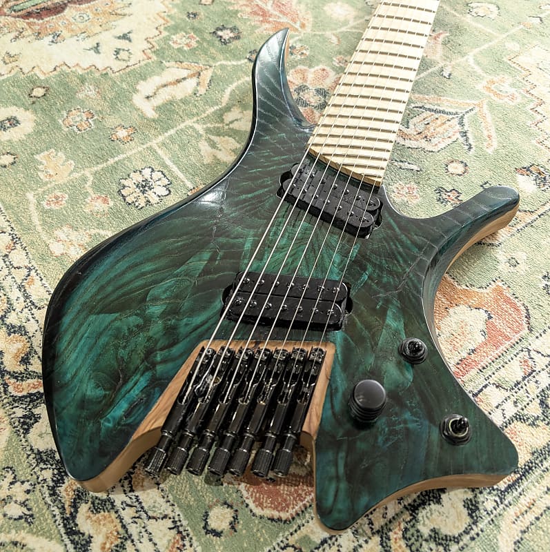 Skervesen Shoggie 7 FF NTB Neck Through - Ghost Green Tung Oil image 1