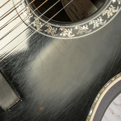 Ovation Custom Legend C779LX Acoustic-Electric Guitar, Black w/ Original Case x5142 (USED) image 8