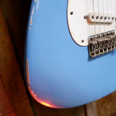 Keith Holland Customs S-ANS #1316 - Taos Turquoise Nitro with Hard Case image 9