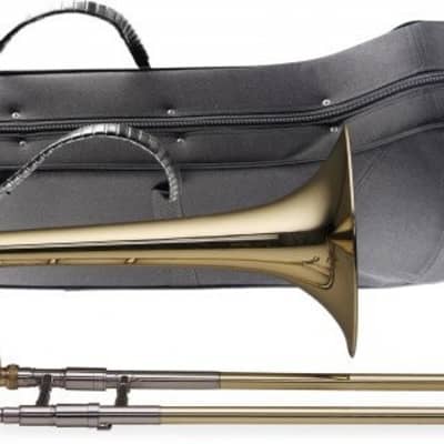 Levante LV-TB5415 Bb/F Pro Slide Trombone in Nickel Silver with Case -USA Tested image 2