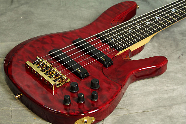 Yamaha John Patitucci 6-string Signature Bass Trans Dark Red image 1