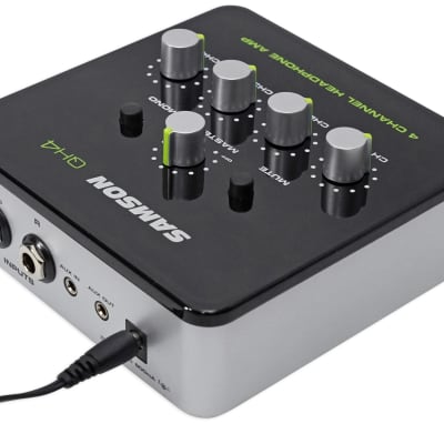 Samson QH4 4-Channel Studio/Podcast Monitoring Headphone Amplifier Amp image 4