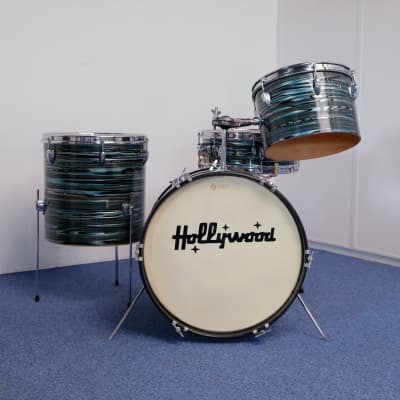 Hollywood Meazzi BOP drumset 18" - 12" - 14" - snare drum 14" x 5" 1960's image 1