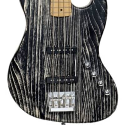 Michael Kelly Guitars, Element 4 Open Pore Trans Black, Maple Fretboard, MKO4OBKMRC image 4