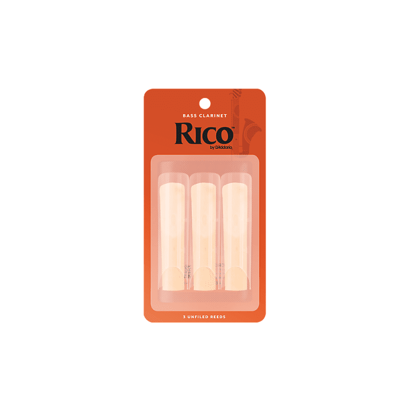 Rico REA0325 Bass Clarinet Reeds - Strength 2.5 (3-Pack) image 1