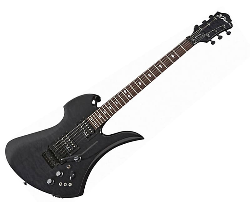 BC Rich Pro X Custom Mockingbird STII Guitar XCMSTTBK Trans Black 