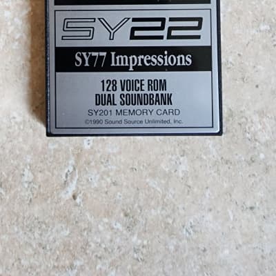 Sound Source Unlimited Yamaha SY22 - SY77 Impressions 128 Voice Rom Dual Soundbank Card - Rare