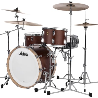 Ludwig Pre-Order Legacy Maple Vintage Mahogany Pro Beat Drums 14x24_9x13_16x16 Special Order Authorized Dealer image 2