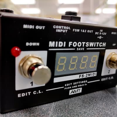 AMT Electronics FS-2 MIDI Footswitch Black image 2