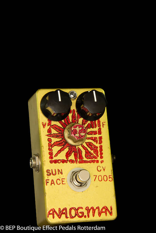 Analogman Sunface Mullard Military Graded CV7005 Germanium Fuzz 2016 Side  Jacks, PSU input made in the USA