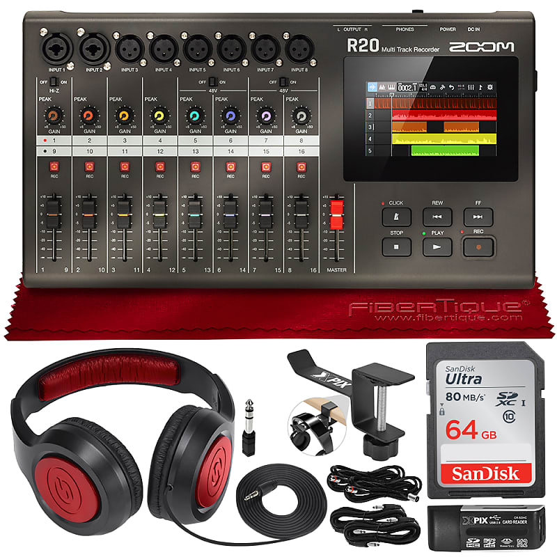 Zoom ZR20 Portable Multitrack Recorder Console for up to 16 Tracks