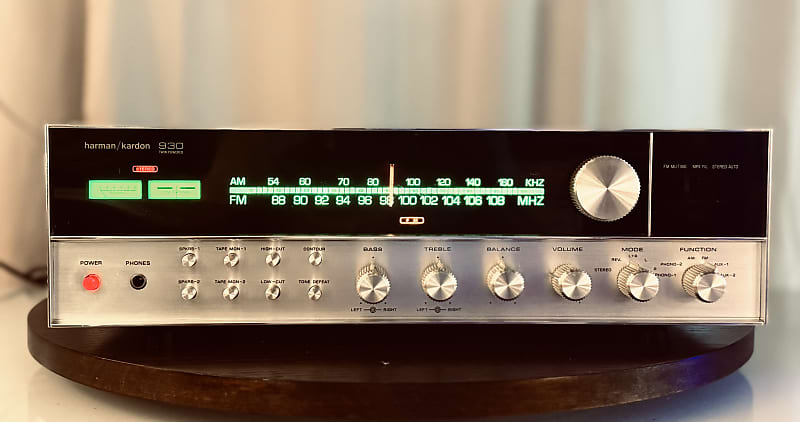 Vintage Harman Kardon 930 Twin Power Vintage Stereo Receiver - Serviced + Cleaned + LED  			