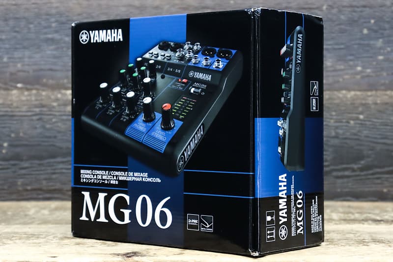 Yamaha MG06 Mixing Console 6-Channel 2 Mic / 6 Line Inputs / 1