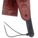 Levys PM44T03WAL 3 Inch Carving Leather Strap Paisley Walnut