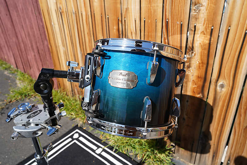 Pearl 10'' Session Custom - Blue Fade Lacquer - 8 x 10" Maple Tom w/ OptiMount image 1