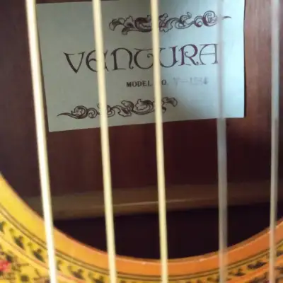Ventura V-1584 Classical Guitar 1970-1974 Made In Korea image 3