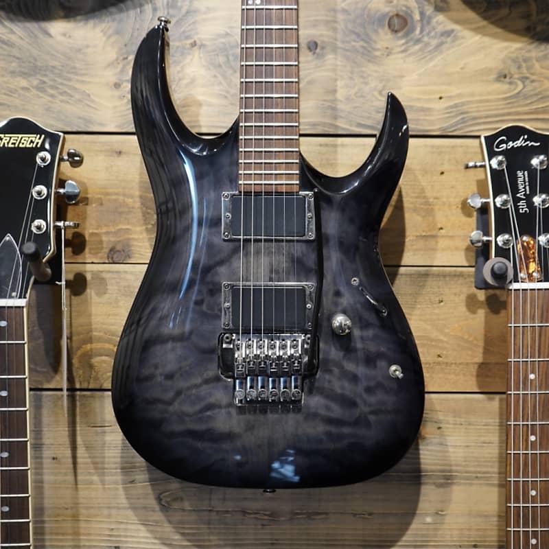 Ibanez RGA72TQMZ RG Series Electric, Transparent Gray Burst | Reverb