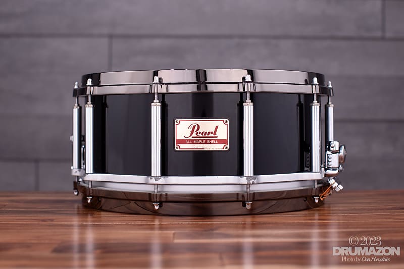 Pearl FREE FLOATING System Brass Shell Snare Drum Rare 14 x 6.5