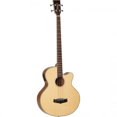 Tanglewood Winterleaf Acoustic Bass Guitar Spruce/Mahogany Natural Gloss w/ Pickup & Cutaway for sale