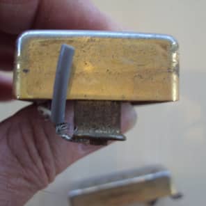 Univox Maxon High Power 60's guitar pickups Pre 1973 Worn Gold image 5
