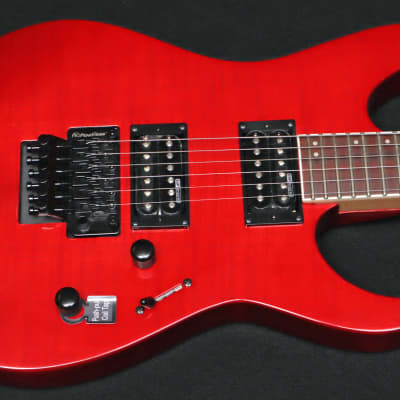 ESP LTD M-200FM Electric Guitar Red See Thru - W/Setup & Bag image 3