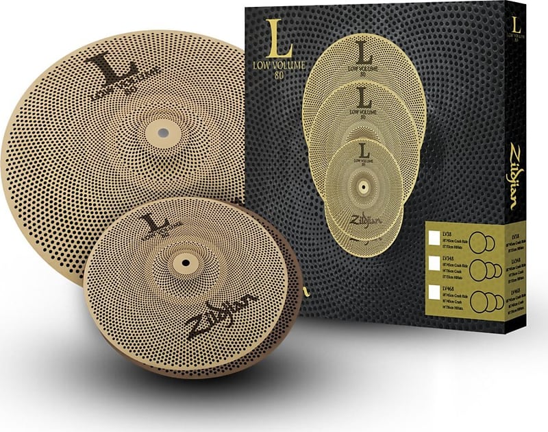 Zildjian LV38 Low Volume L80 13/18 Cymbal Box Set image 1