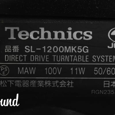 Technics SL-1200MK5G Black direct drive DJ turntable in Very Good condition image 25
