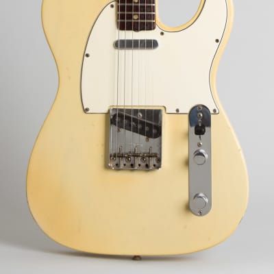 Fender Telecaster Solid Body Electric Guitar (1966), ser. #132499, original black tolex hard shell case. image 3