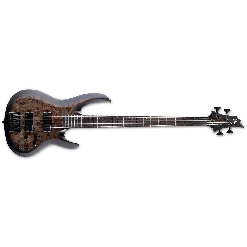 ESP LTD B-4 Ebony Electric Bass Guitar Charcoal Burst Satin BRAND NEW image 1