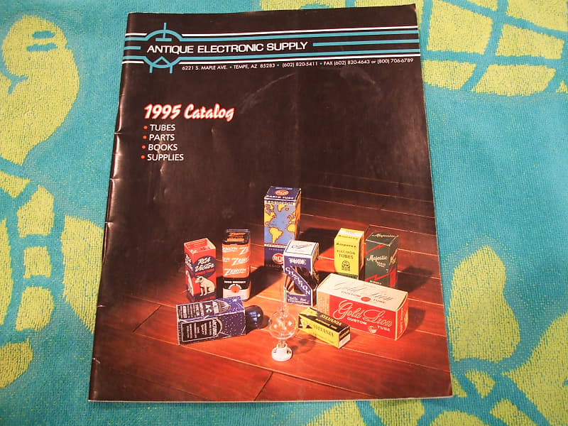 ANTIQUE ELECTRONIC SUPPLY 1995 catalog flyer tubes and more Reverb