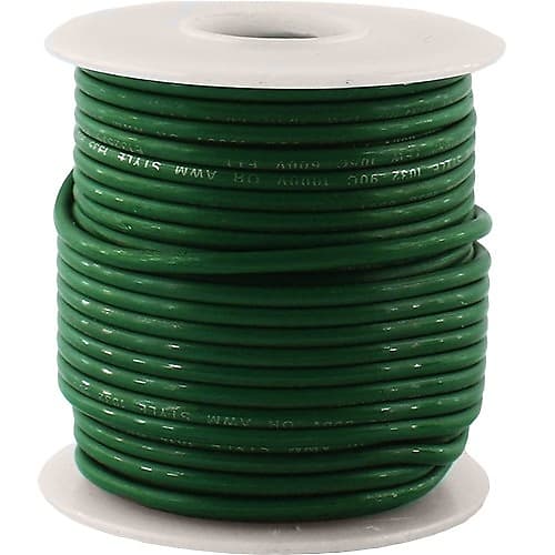 50 Foot Gauge Stranded Copper Wire, 600V, Green image 1