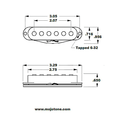 Mojotone  ‘59 Clone” prewired solderless pickguard 2020 Parchment/Parchment image 2