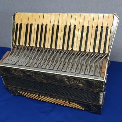 Vintage Hohner Unknown Model Intermediate 120/41 Piano Accordion For Repair image 2