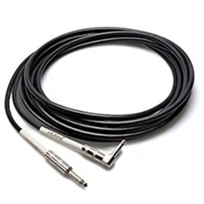 Hosa GTR-225R Guitar Cable, Hosa Straight to Right-angle, 25 ft image 1