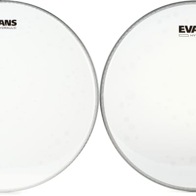 Evans Hydraulic Glass Drumhead - 16 inch  Bundle with Evans Hydraulic Glass Drumhead - 13 inch image 1