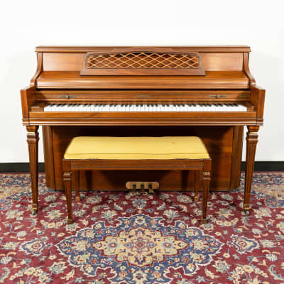 Kimball Console Upright Piano | Satin Oak | SN: 882935 | Used image 2