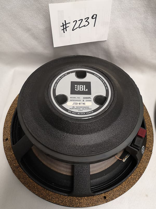 JBL 2206HPL スピーカー 8Ω JBL 2206HPL 8 OHM 12