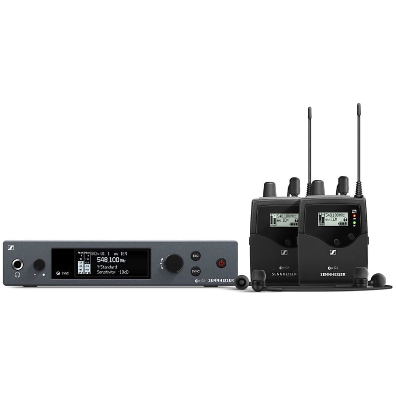 Sennheiser EW IEM G4 TWIN In-Ear Monitor System, Band A1 (470-516 MHz) image 1