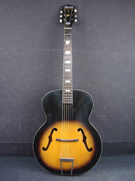 Vintage 1965 Harmony Master H945 Acoustic Archtop Guitar Sunburst Made In USA
