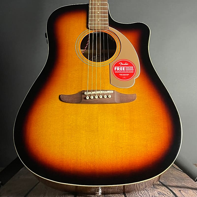 Fender Redondo Player Acoustic, Walnut Fingerboard- Sunburst image 1