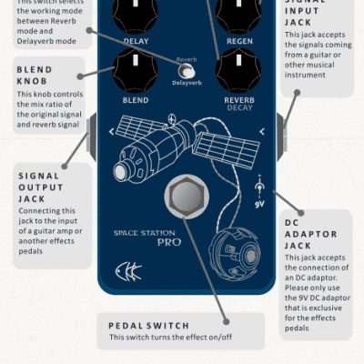 CKK Space Station Pro Delay & Reverb and Space Reverb All in one Pedal image 3