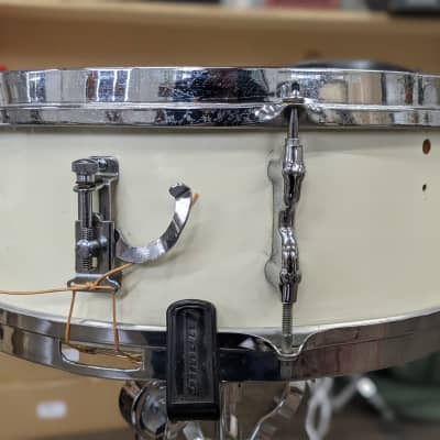 Premier 5.5" x 14" Olympic Snare Drum 60's White image 4