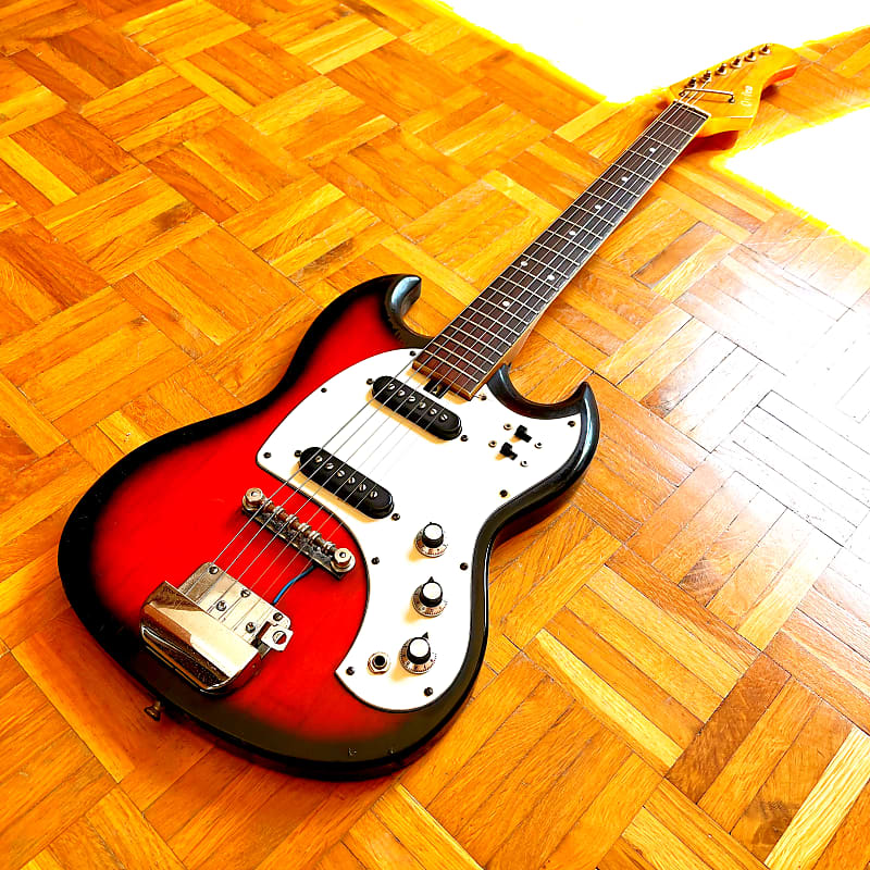 【ジャンク】Teisco SGモデル　アーム付き　ビザール　ジャパンヴィンテージ TEISCO SG ジャパンビンテージ ジャンク】Teisco SGモデル アーム付き