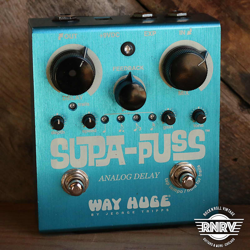 Way Huge WHE707 Supa-Puss Analog Delay Blue | Reverb