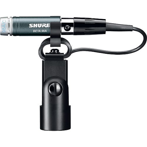 Shure Beta 98A/C Miniature Cardioid Condenser Instrument Microphone (Includes RPM626 in-Line Preamplifier, RK282 Shock Mount Swivel Adapter and 15' Triple Flex Cable) image 1