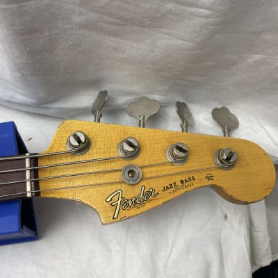 Fender Custom Shop '64 Jazz Bass Relic 4-string J-Bass with COA + Case 2023 - Ocean Turquoise / Rosewood fingerboard image 11