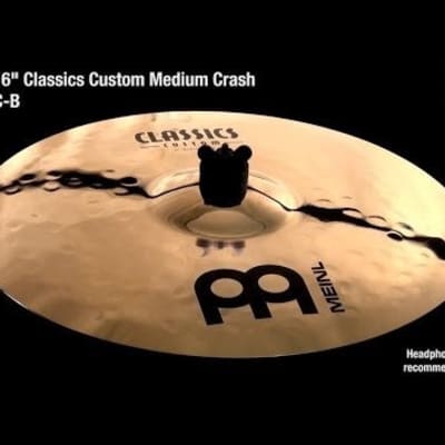 Meinl Cymbals Classics Custom Double Bonus Cymbal Pack with Free 10" Splash & 16" Trash Crash (Used/(New) image 2