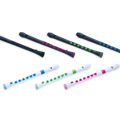 Nuvo Soprano Recorder+ Silicone Baroque Key System - Pink with Case image 3