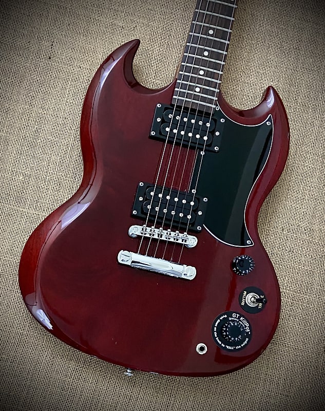 Epiphone SG with KillPot Dark red transparent | Reverb