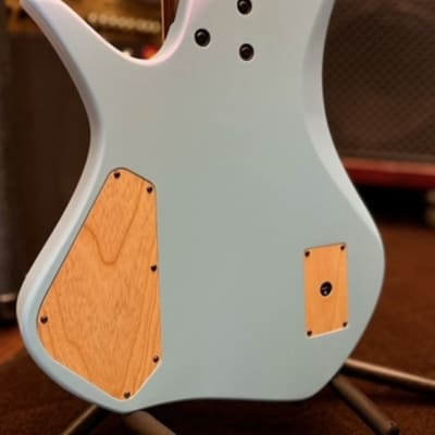 BlacKat Guitars HDA 7 【Custom Order Model】【7 String】 2022 - Solid Pearlescent Light Blue with Purple Haze image 3